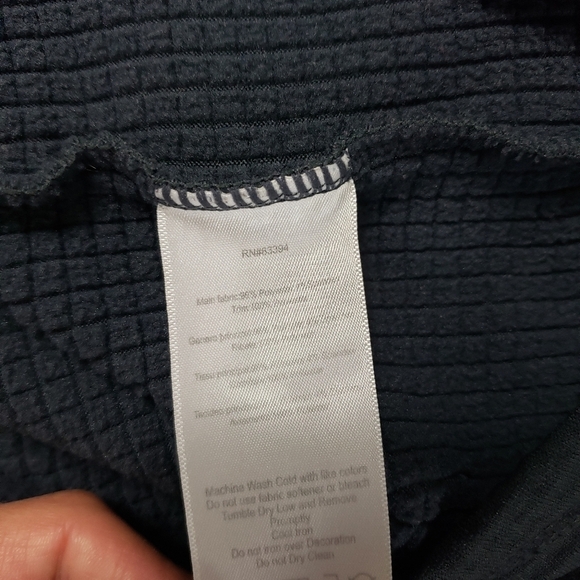 Mens ASICS dark gray quarter zip sweater size 2XLT - Picture 6 of 10